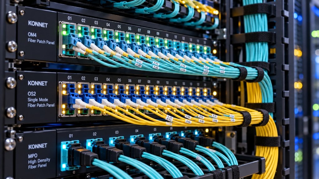 Single-mode and OM4/OM5 Fiber Optic Trunks