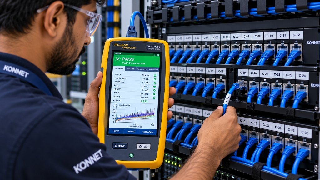 Fluke Networks DSX-8000 Cable Certification Analysis